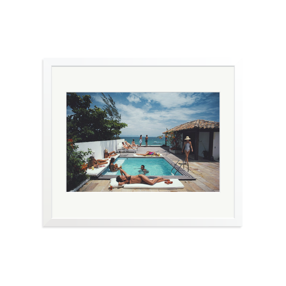 Slim Aarons 'Buzios' White Large