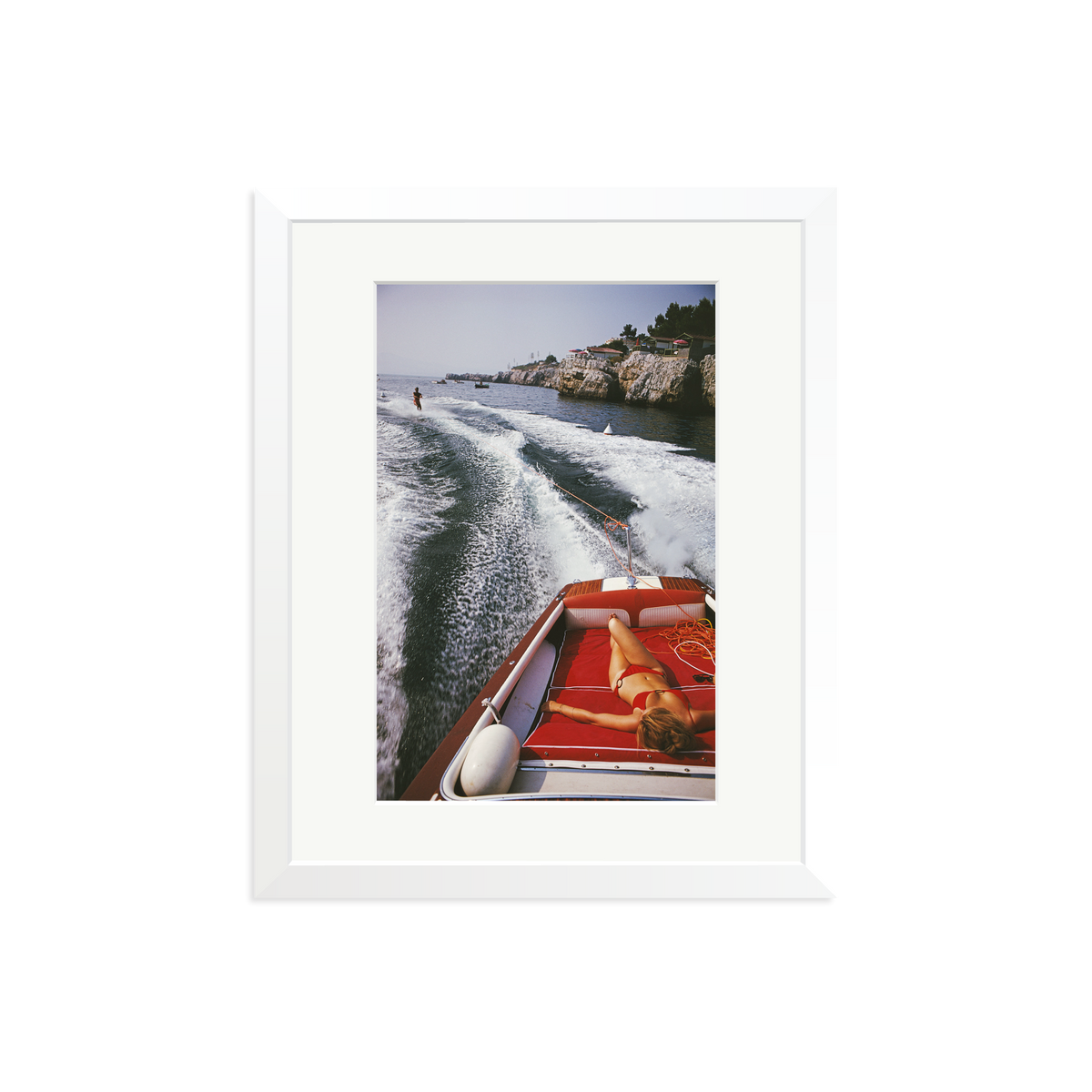 Slim Aarons 'Leisure In Antibes' White Medium