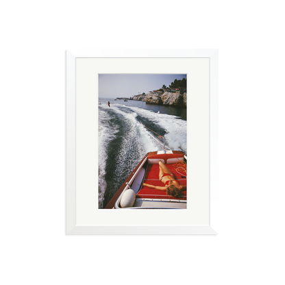 Slim Aarons 'Leisure In Antibes' White Medium