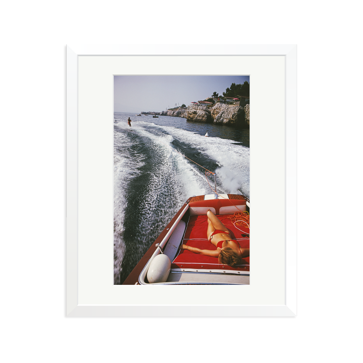 Slim Aarons 'Leisure In Antibes' White Large