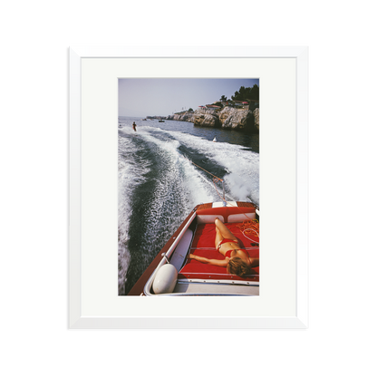 Slim Aarons 'Leisure In Antibes' White Large