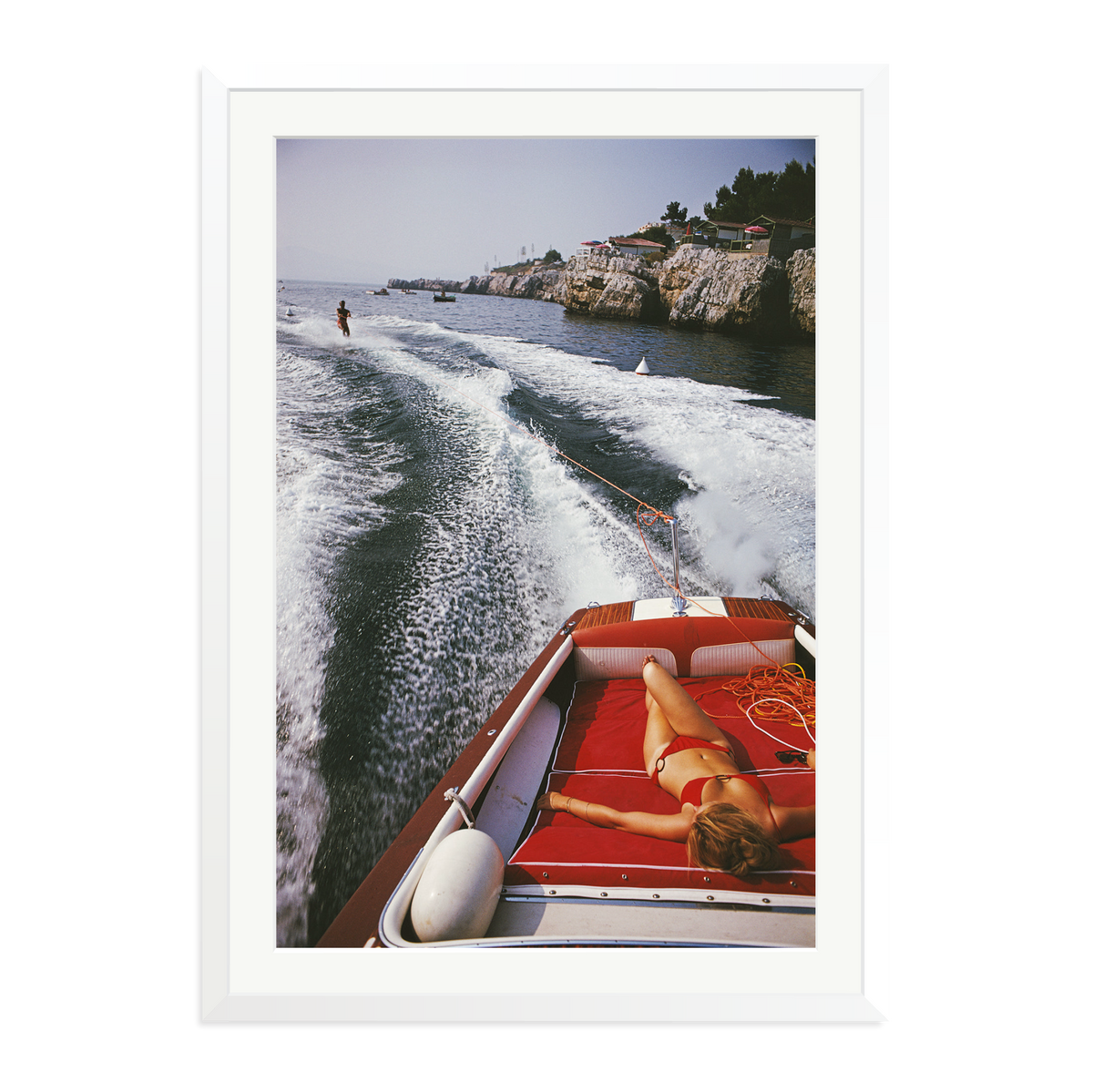 Slim Aarons 'Leisure In Antibes' White XXL