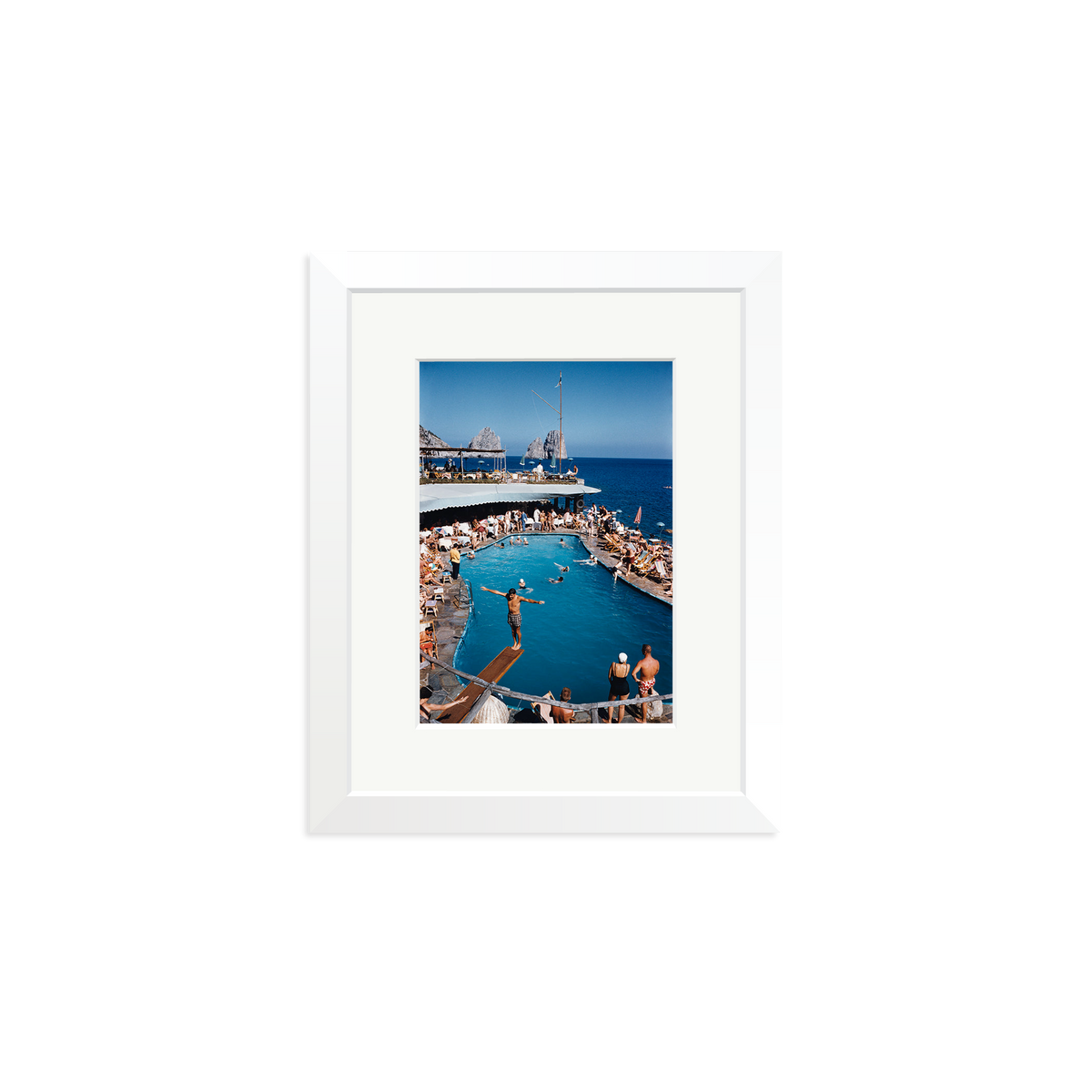 Slim Aarons 'Marina Piccola' White Small