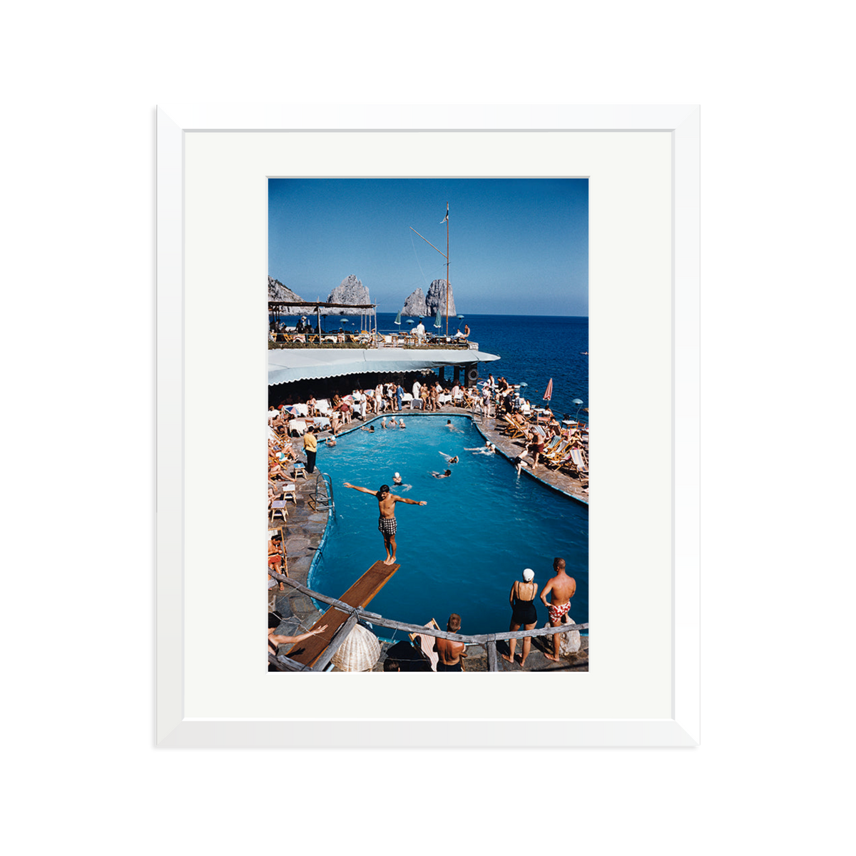 Slim Aarons 'Marina Piccola' White Large