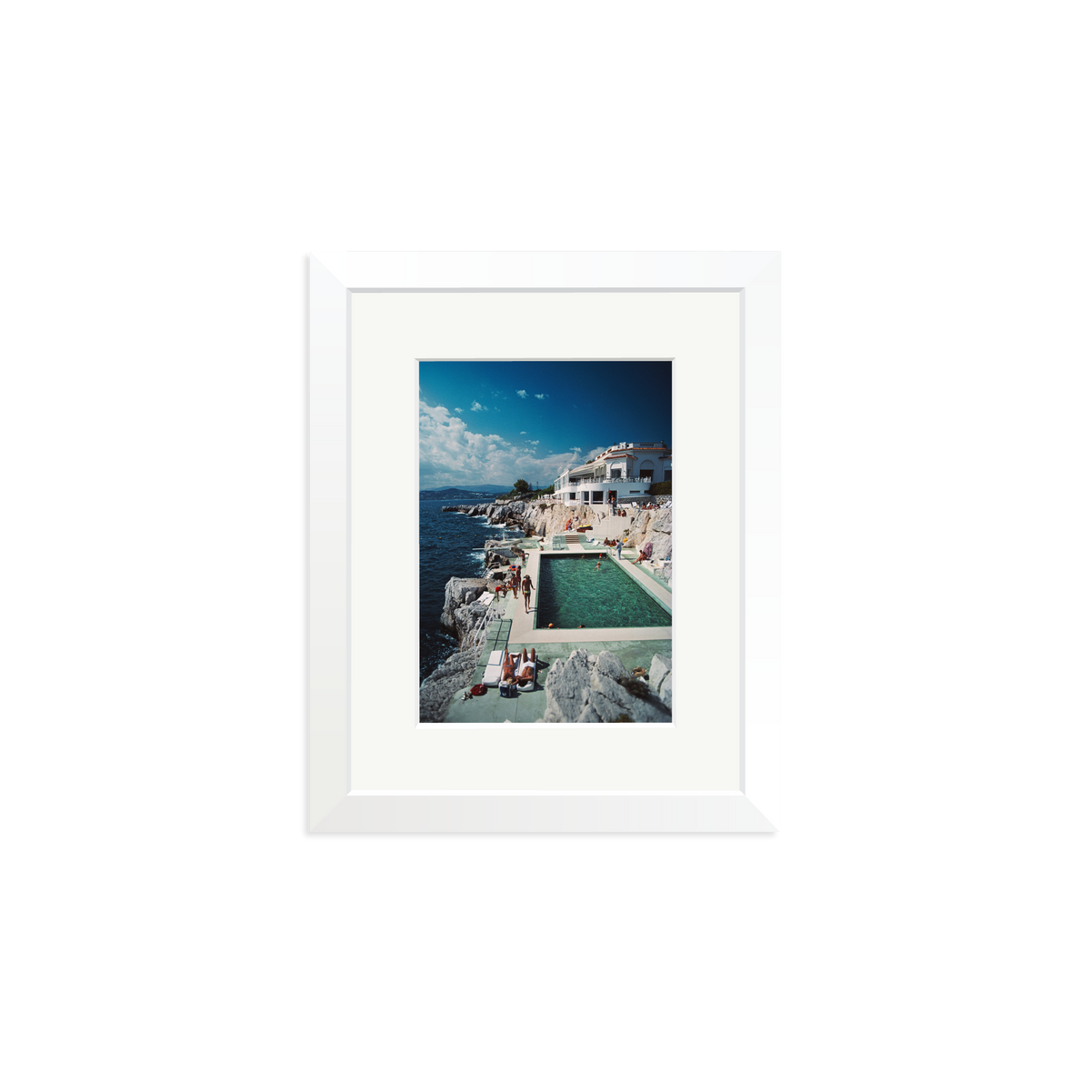 Slim Aarons 'Pool Hotel du Cap Eden-Roc' White Small