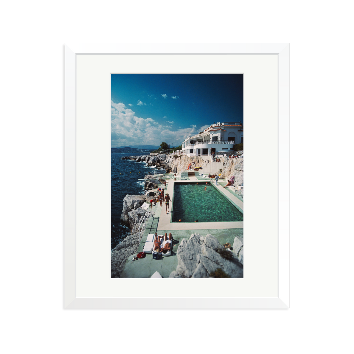 Slim Aarons 'Pool Hotel du Cap Eden-Roc' White Large