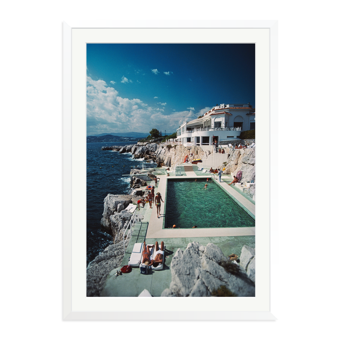 Slim Aarons 'Pool Hotel du Cap Eden-Roc' White XXL