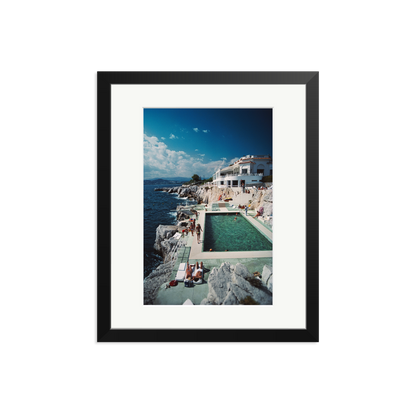 Slim Aarons 'Pool Hotel du Cap Eden-Roc' Black Medium