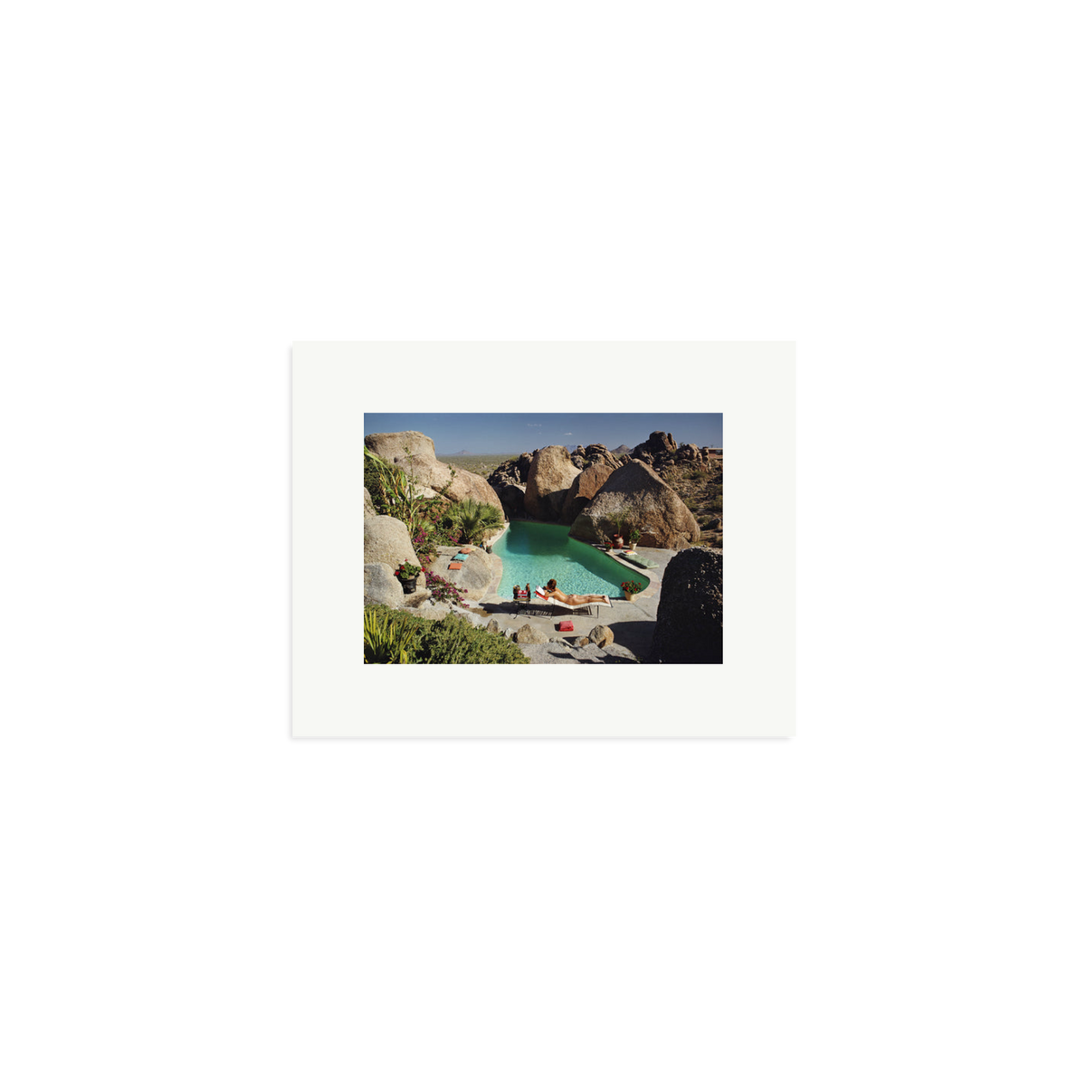 Slim Aarons 'Sunbathing In Arizona' Print Only Small