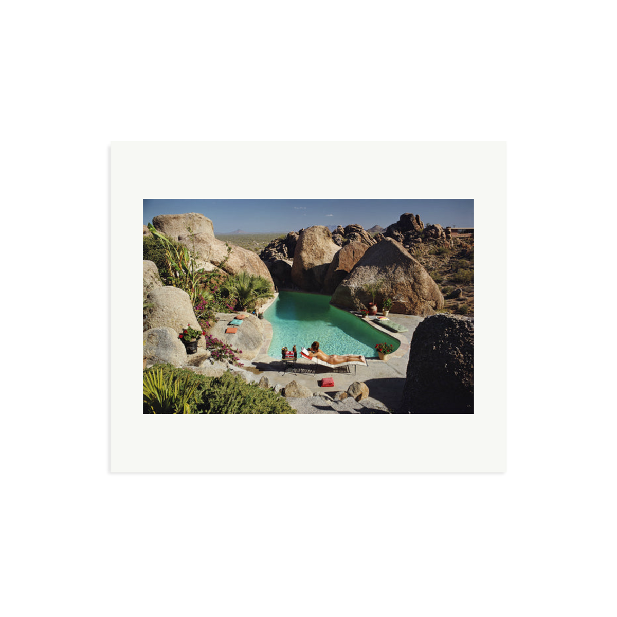 Slim Aarons 'Sunbathing In Arizona' Print Only Large