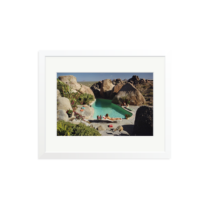 Slim Aarons 'Sunbathing In Arizona' White Medium