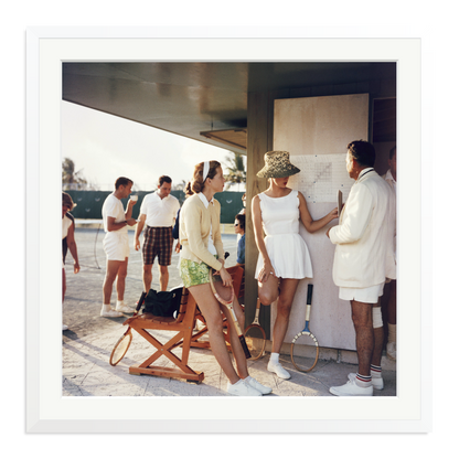 Slim Aarons 'Tennis in the Bahamas' White XXL