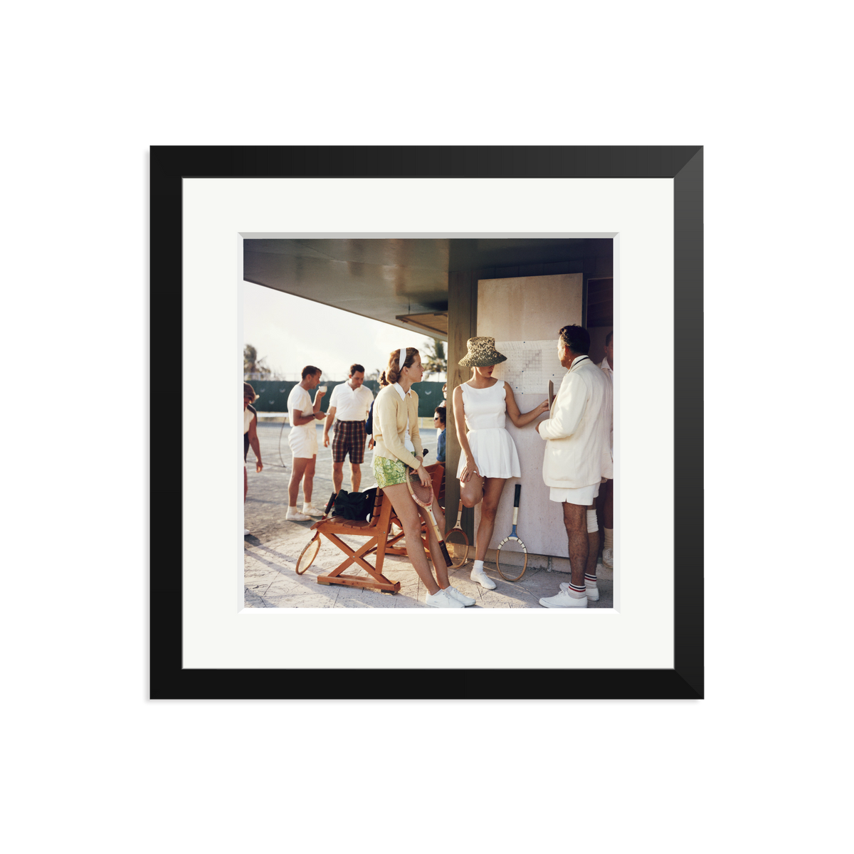 Slim Aarons 'Tennis in the Bahamas' Black Medium