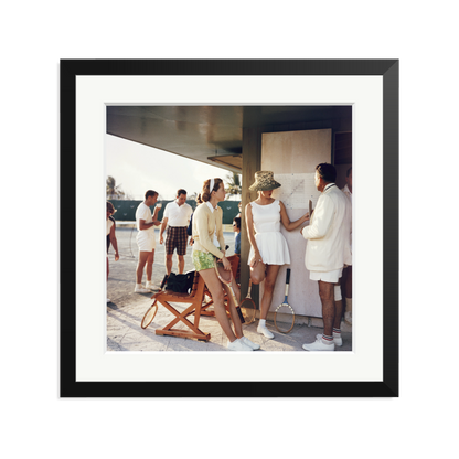 Slim Aarons 'Tennis in the Bahamas' Black Large