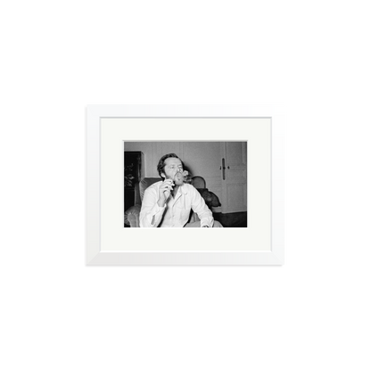 Jack Nicholson Framed Print White Small