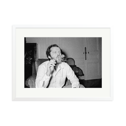 Jack Nicholson Framed Print White XL