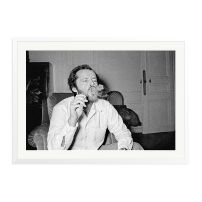 Jack Nicholson Framed Print White XXL