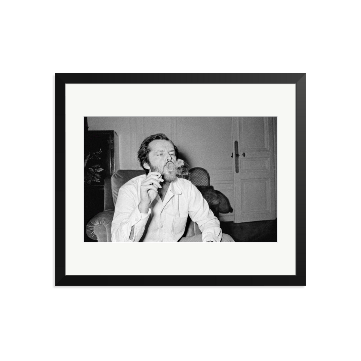Jack Nicholson Framed Print Black Large