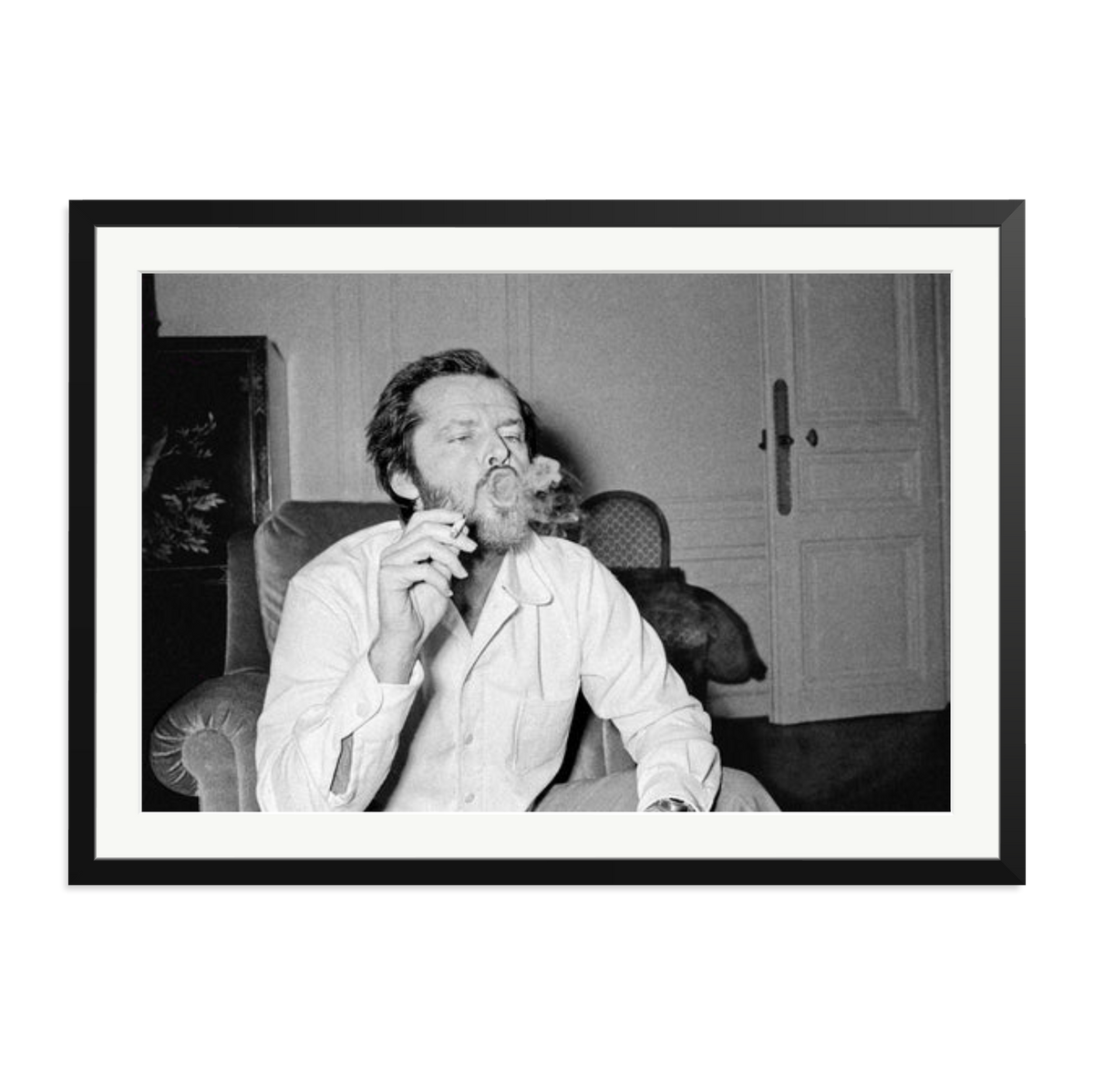 Jack Nicholson Framed Print Black XXL