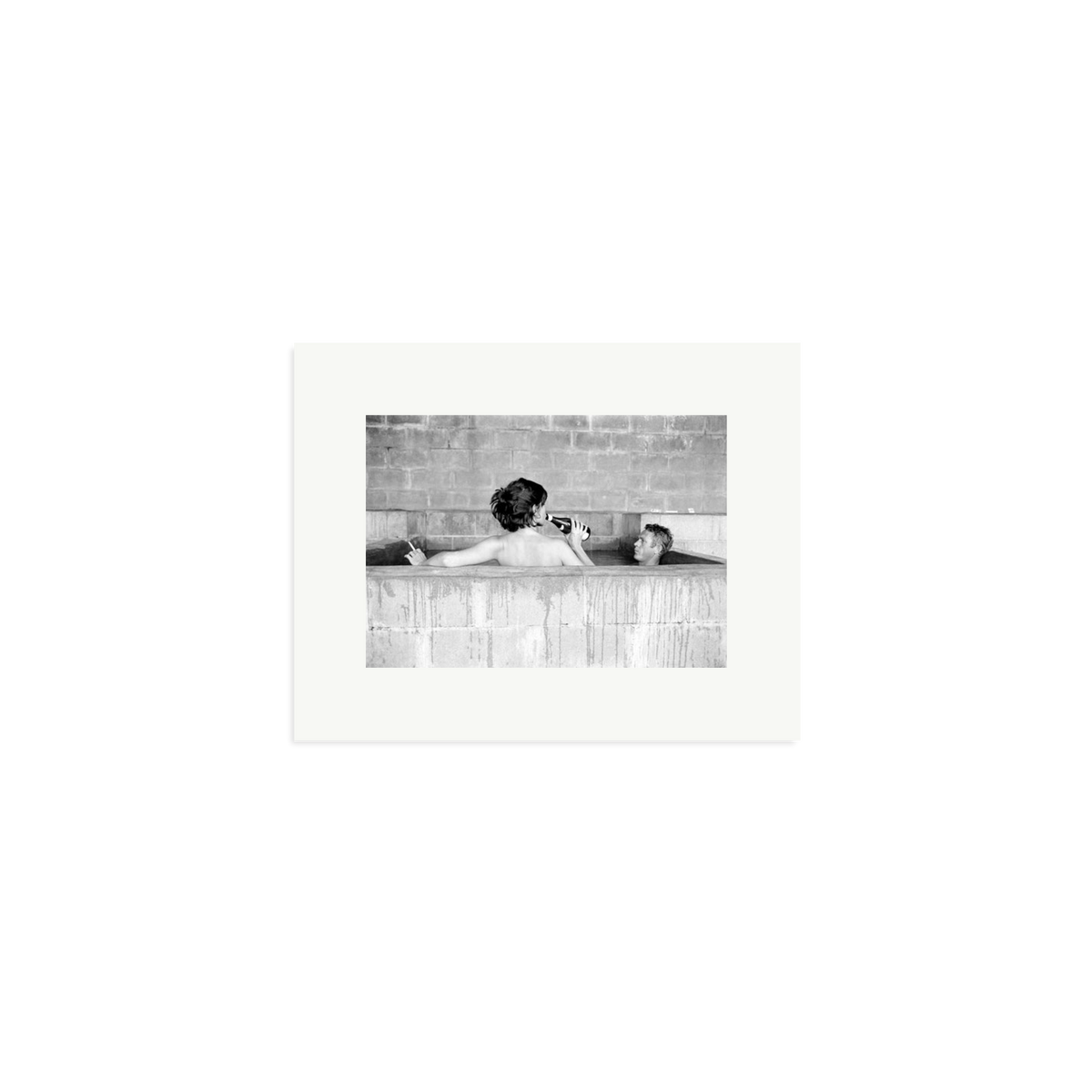 Steve McQueen & Wife Framed Print Print Only Small