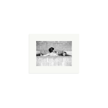 Steve McQueen & Wife Framed Print Print Only Small