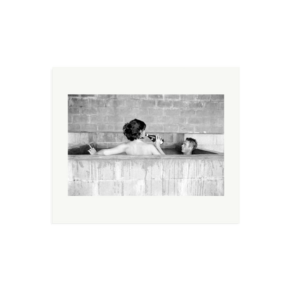 Steve McQueen & Wife Framed Print Print Only Large