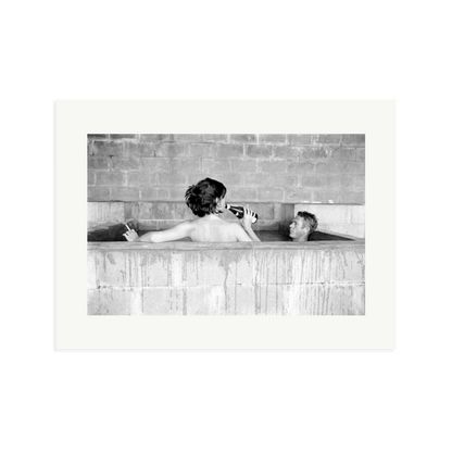 Steve McQueen & Wife Framed Print Print Only XL