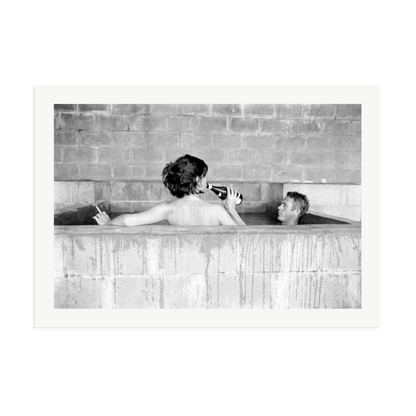 Steve McQueen & Wife Framed Print Print Only XXL