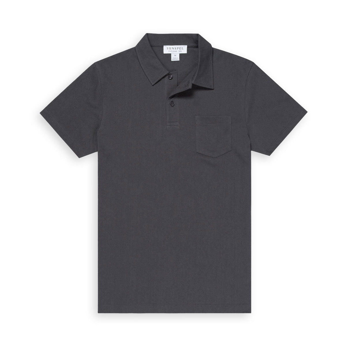 Sunspel Riviera Polo Charcoal
