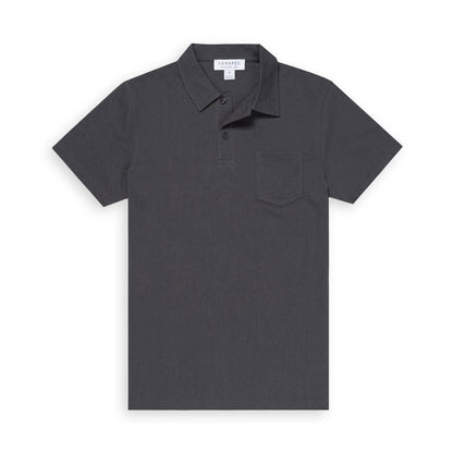 Sunspel Riviera Polo Charcoal
