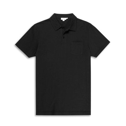 Sunspel Riviera Polo Black