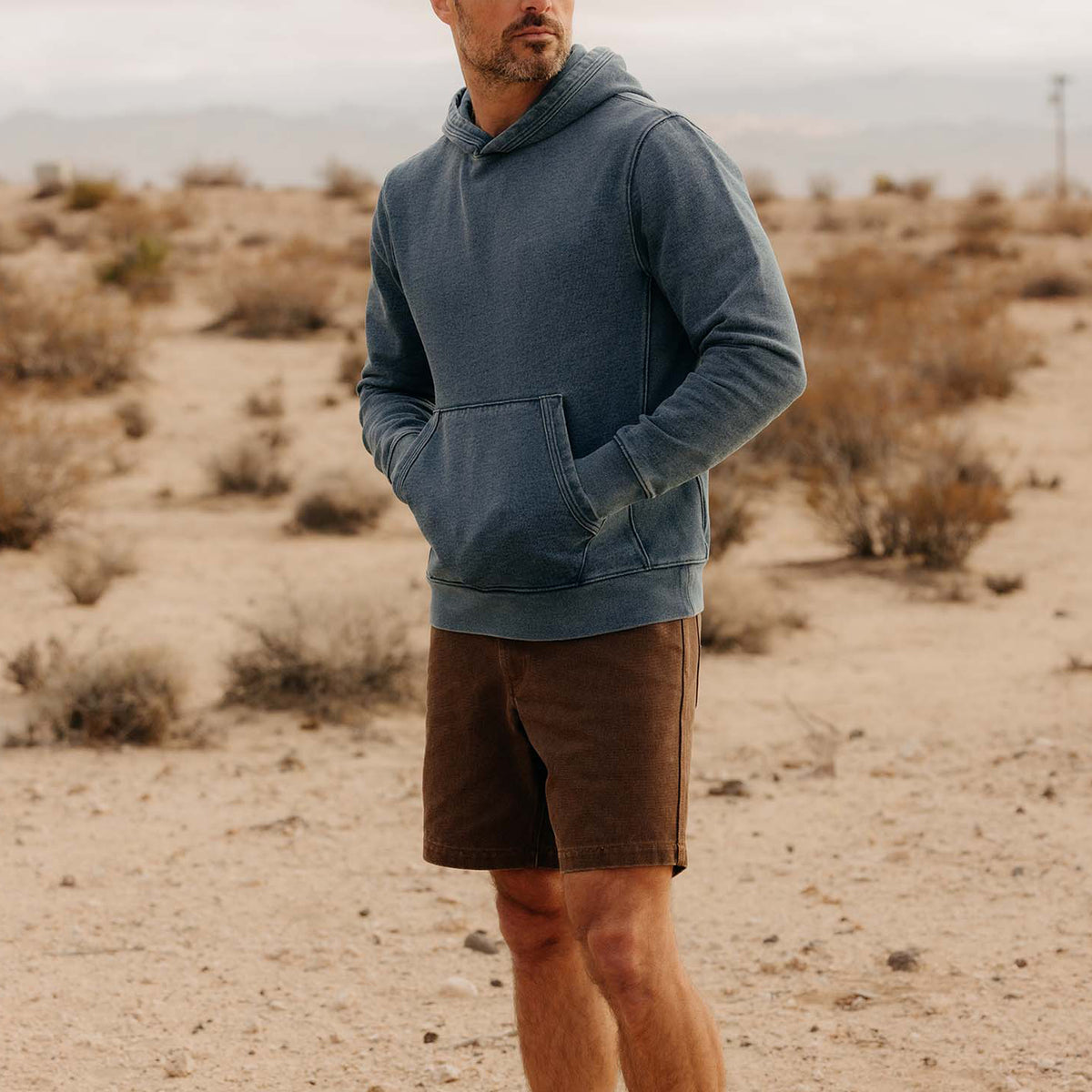 Taylor Stitch Washed Indigo Apres Hoodie