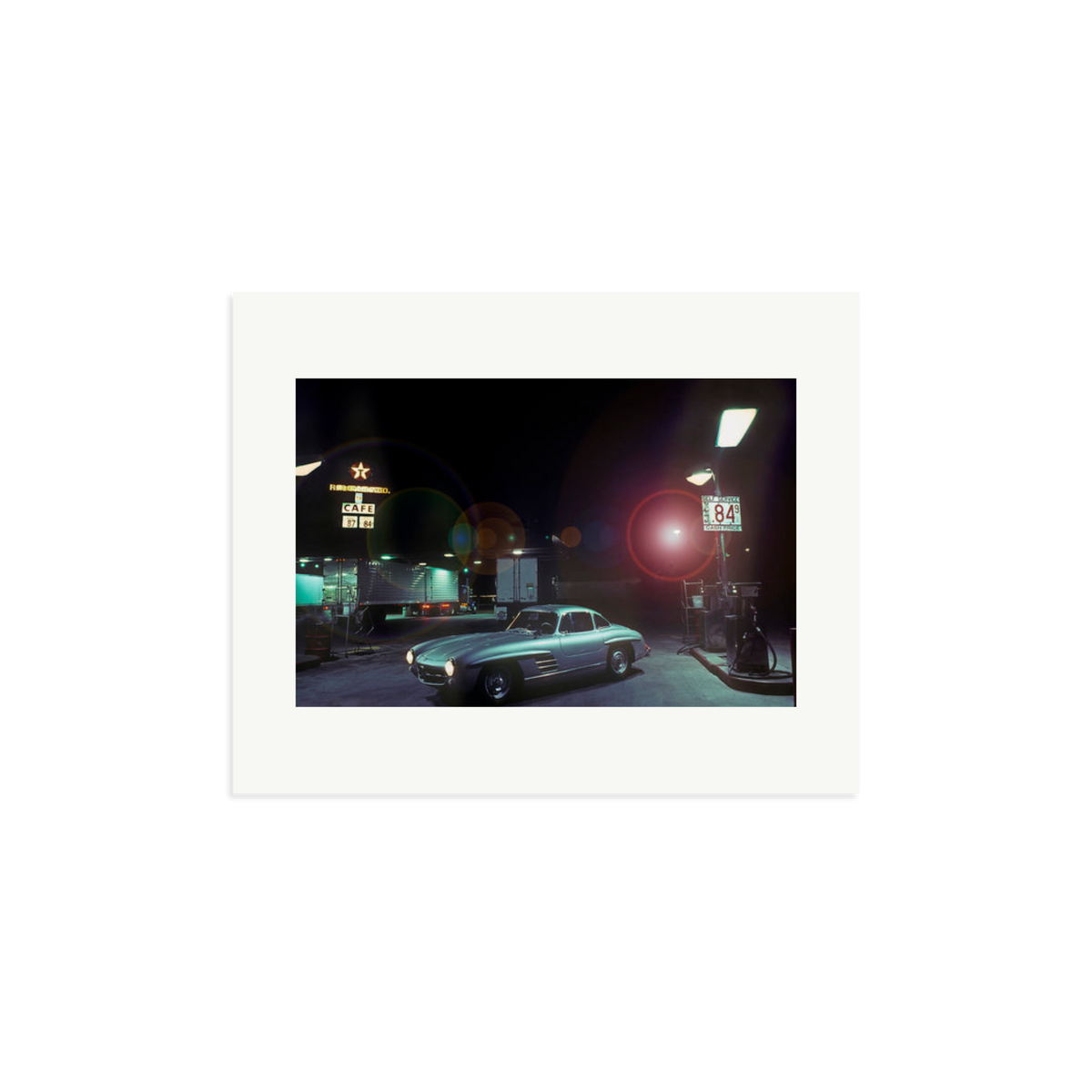 The Gas Station Framed Print Print Only Medium