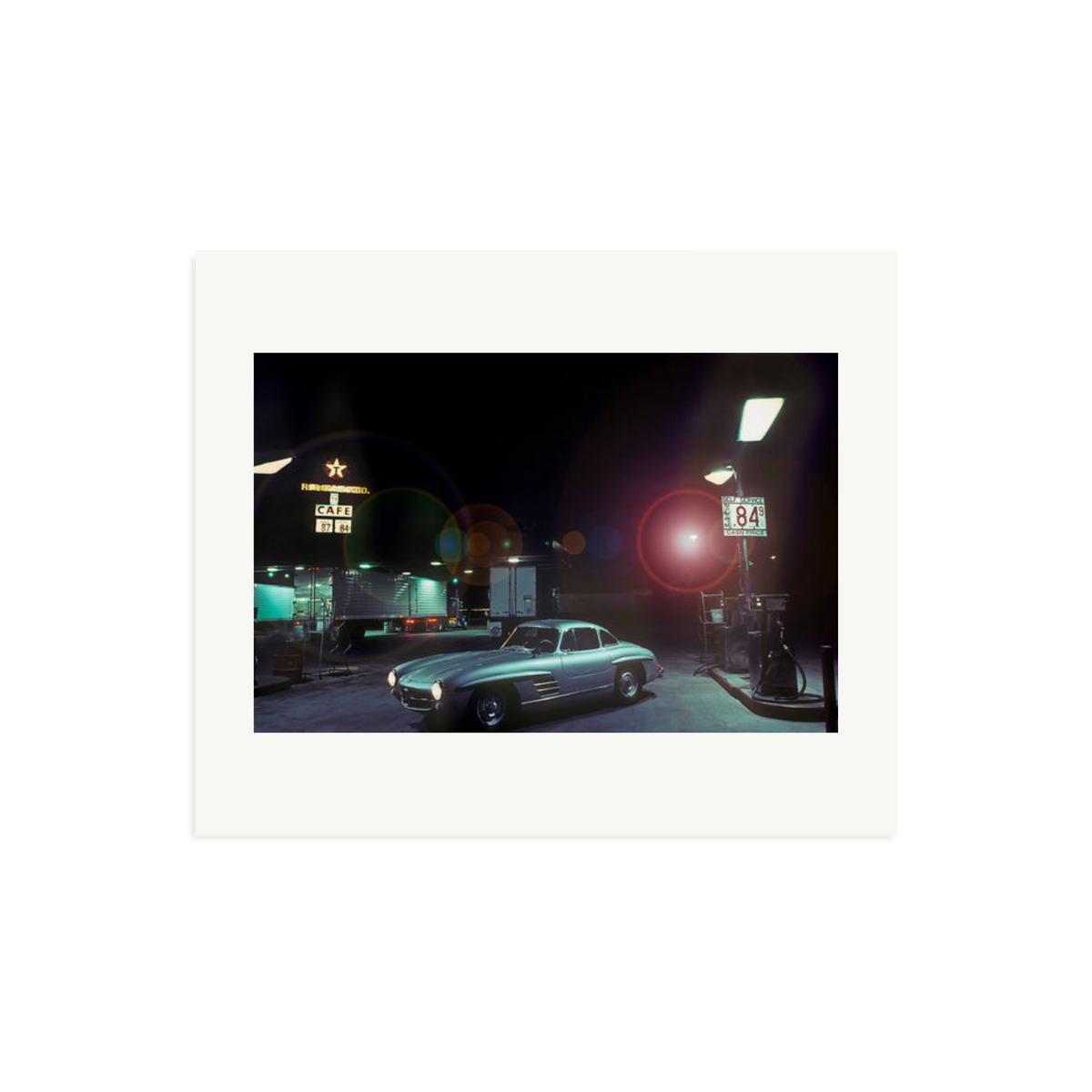 The Gas Station Framed Print Print Only Large