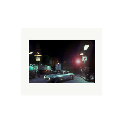 The Gas Station Framed Print Print Only Large
