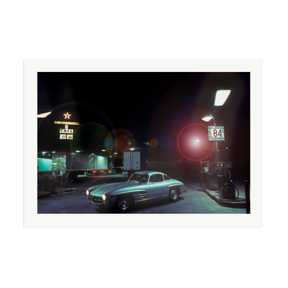The Gas Station Framed Print Print Only XXL