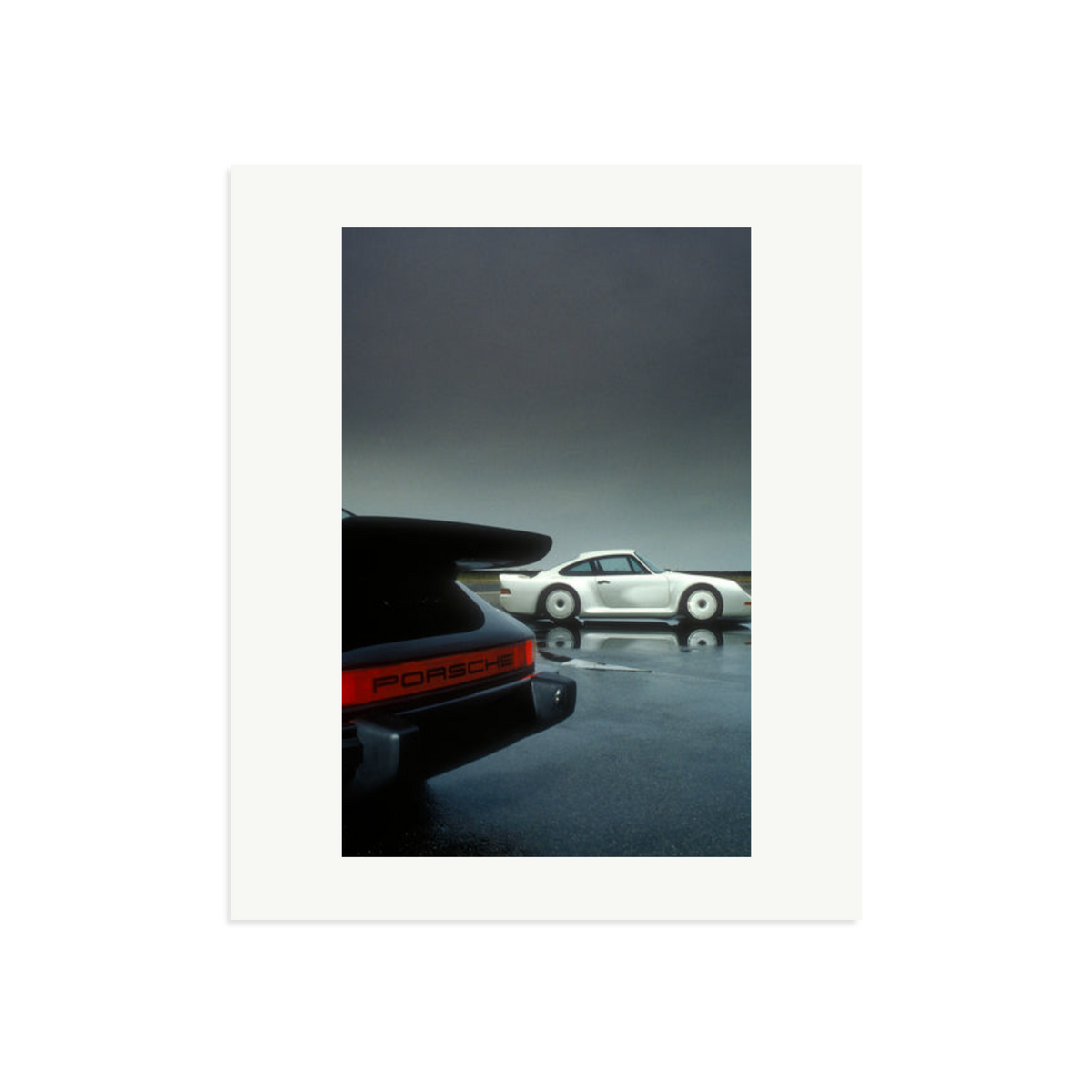 Porsche Test Track Framed Print Print Only Large