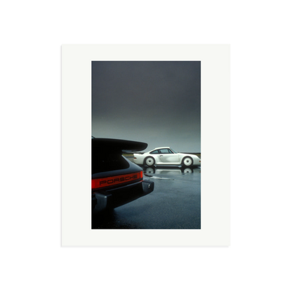Porsche Test Track Framed Print Print Only Large