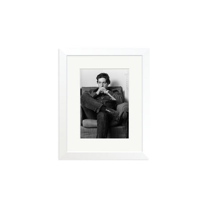 Thoughtful Al Pacino Framed Print White Small