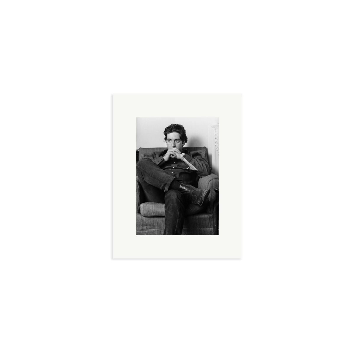 Thoughtful Al Pacino Framed Print Print Only Small