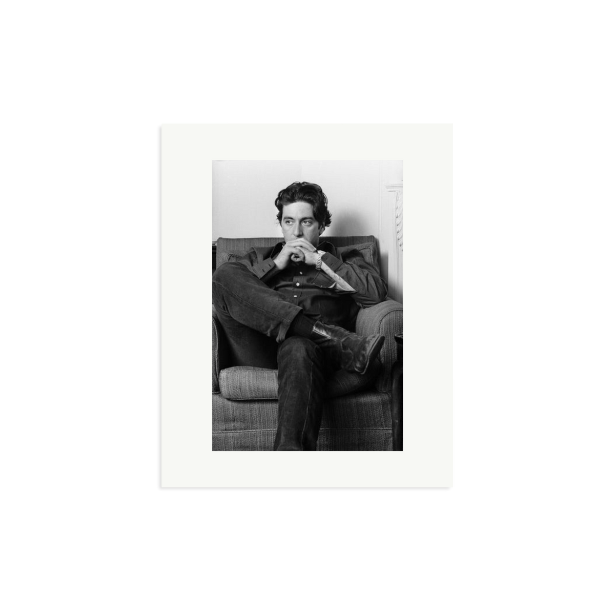 Thoughtful Al Pacino Framed Print Print Only Medium