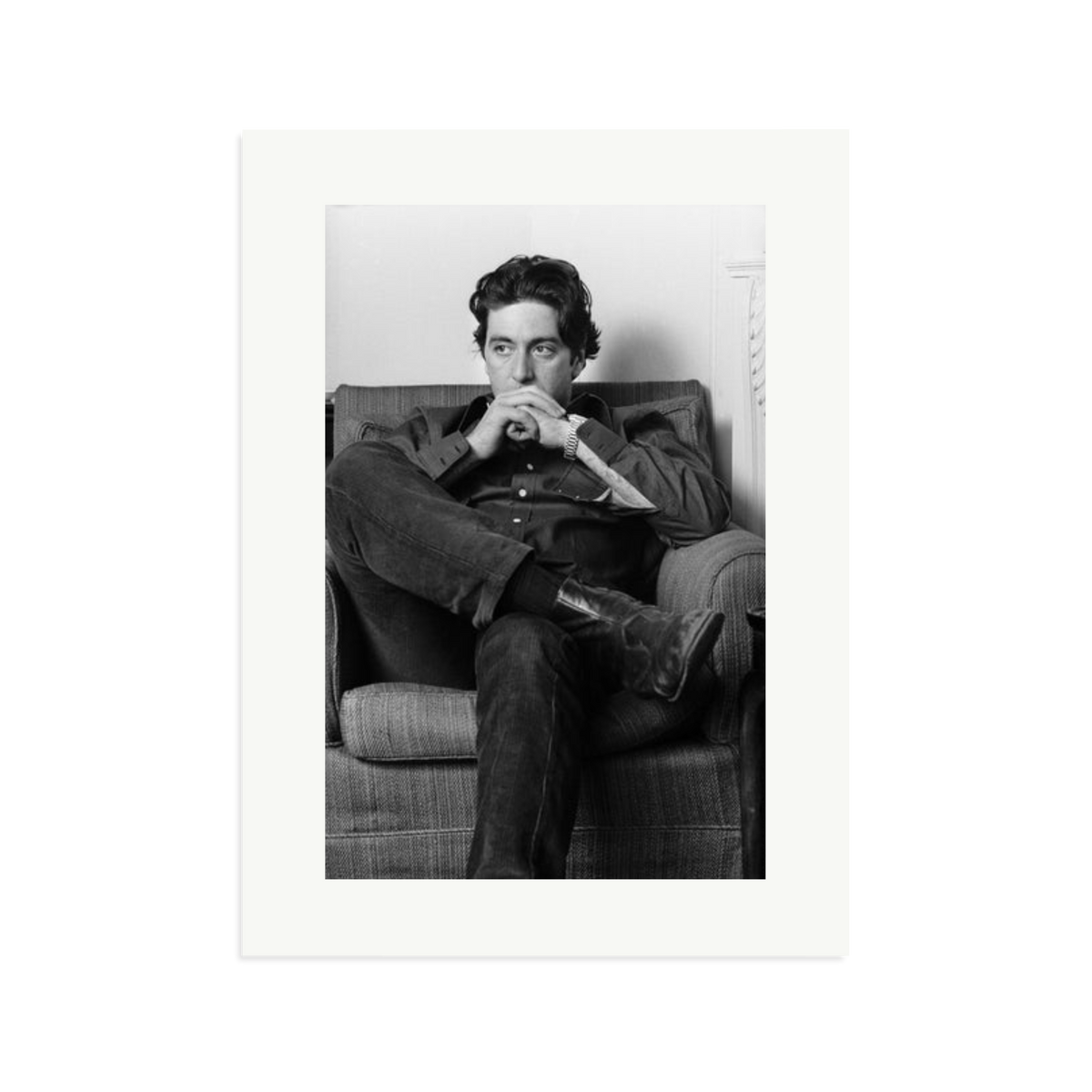 Thoughtful Al Pacino Framed Print Print Only XL