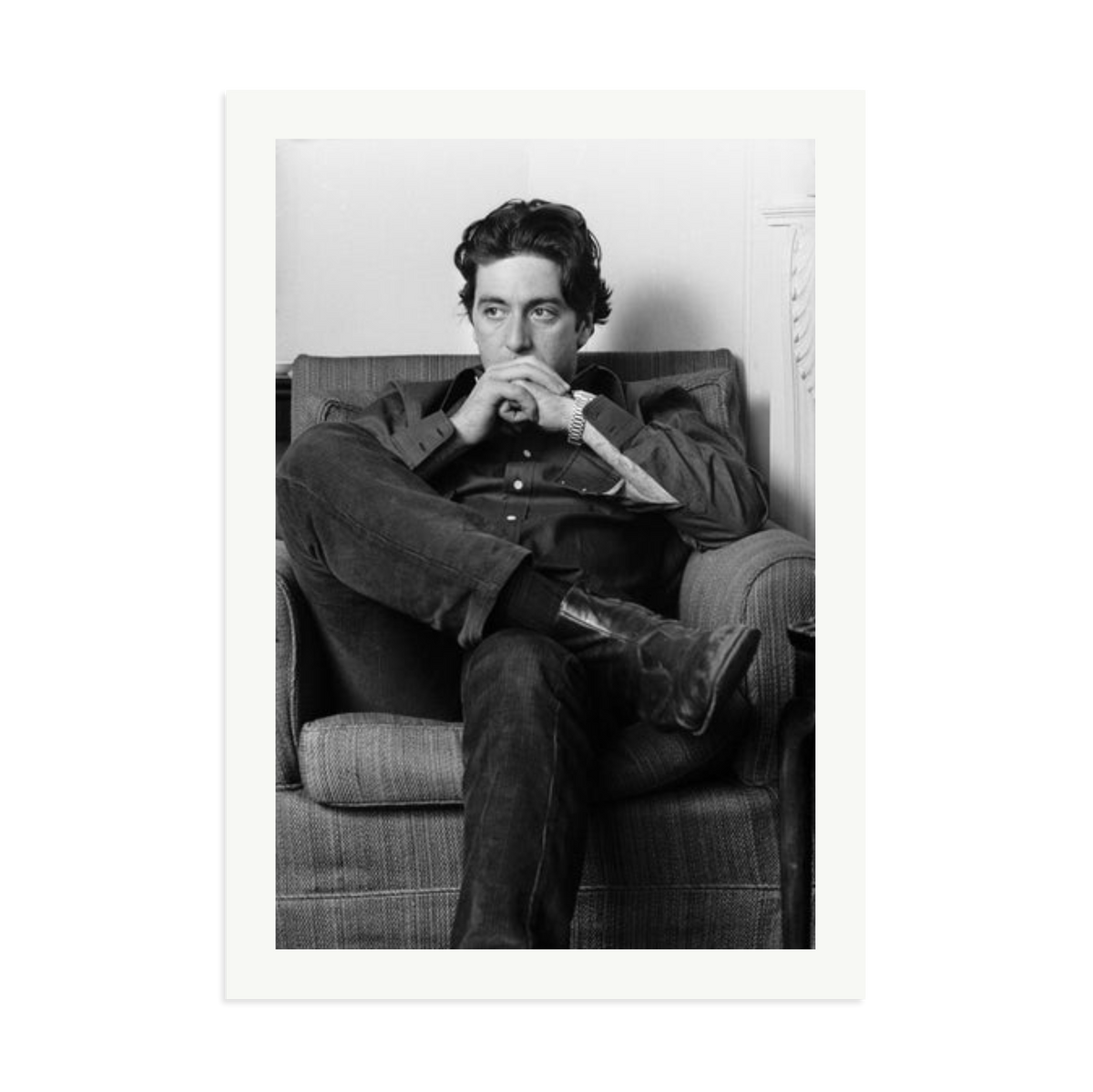Thoughtful Al Pacino Framed Print Print Only XXL