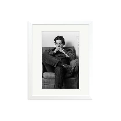 Thoughtful Al Pacino Framed Print White Medium
