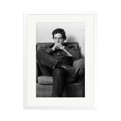 Thoughtful Al Pacino Framed Print White XL