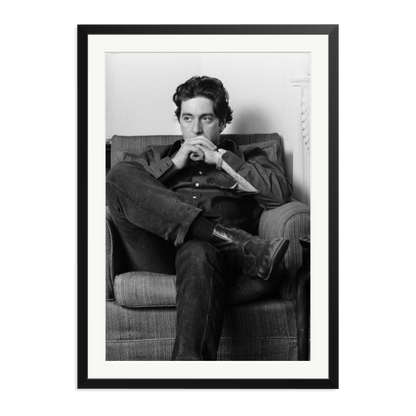 Thoughtful Al Pacino Framed Print Black XXL