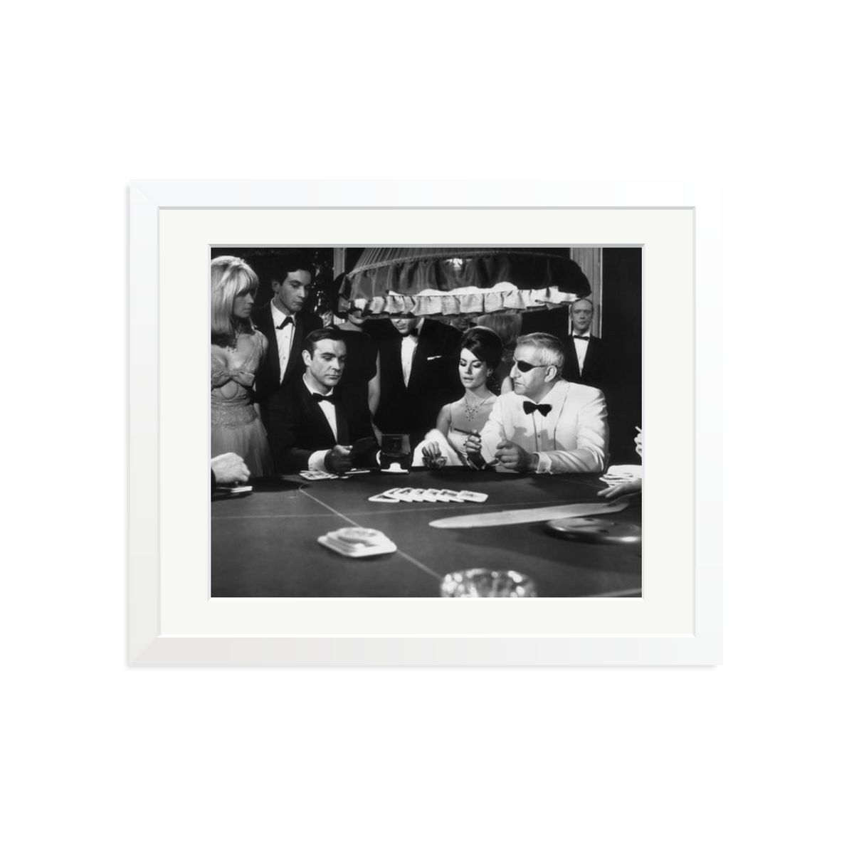 Thunderball Gambling Framed Print White Medium