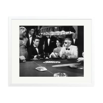 Thunderball Gambling Framed Print White XL