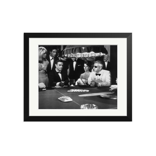 Thunderball Gambling Framed Print Black Medium