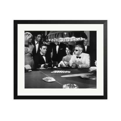 Thunderball Gambling Framed Print Black Large